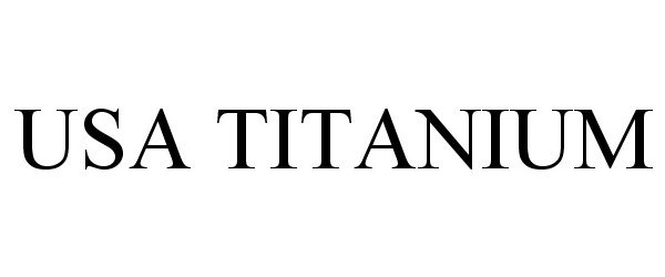 Trademark Logo USA TITANIUM