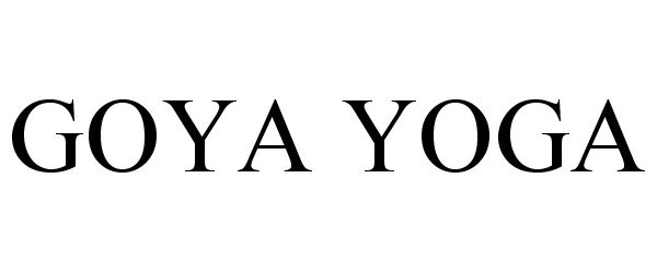 Trademark Logo GOYA YOGA