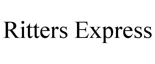  RITTERS EXPRESS