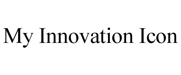 Trademark Logo MY INNOVATION ICON