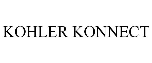 Trademark Logo KOHLER KONNECT