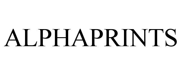 Trademark Logo ALPHAPRINTS