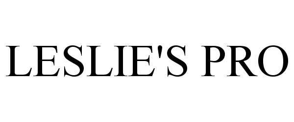 Trademark Logo LESLIE'S PRO