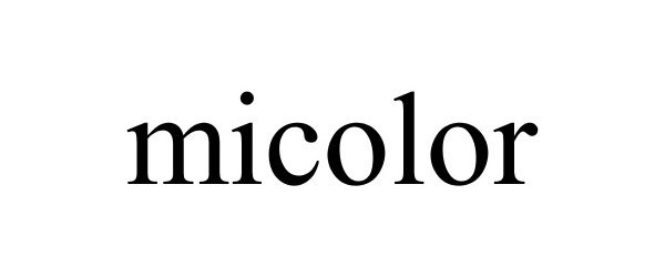 Trademark Logo MICOLOR