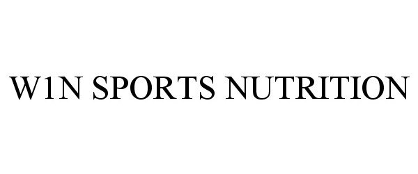 Trademark Logo W1N SPORTS NUTRITION