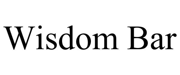 Trademark Logo WISDOM BAR
