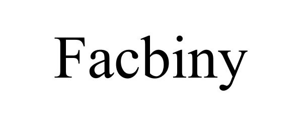 Trademark Logo FACBINY