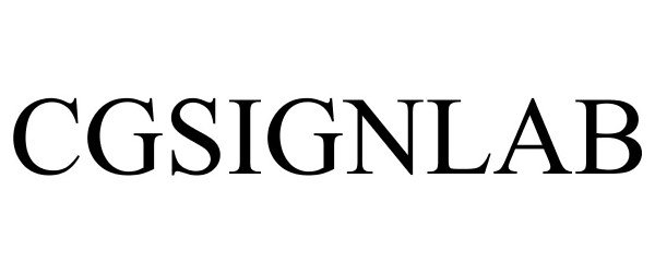 Trademark Logo CGSIGNLAB