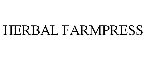 Trademark Logo HERBAL FARMPRESS