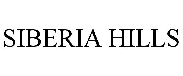 Trademark Logo SIBERIA HILLS