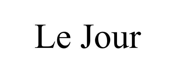 Trademark Logo LE JOUR