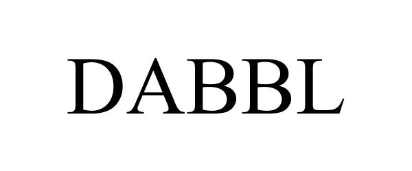 Trademark Logo DABBL