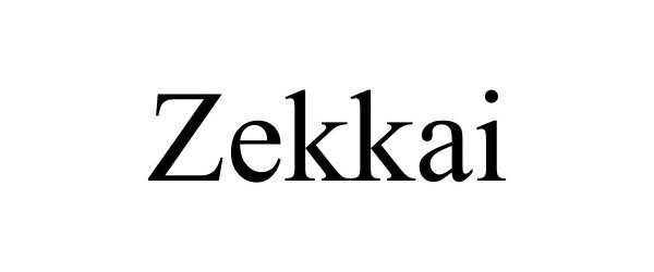 Trademark Logo ZEKKAI