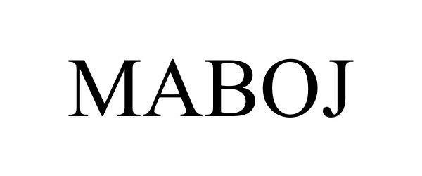 Trademark Logo MABOJ