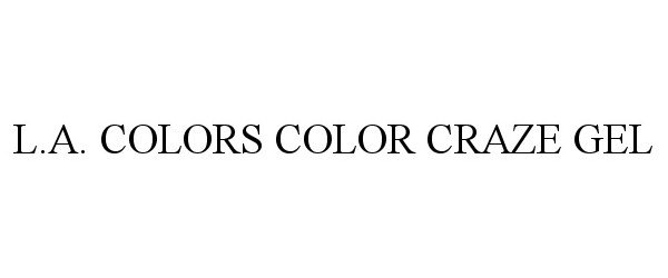  L.A. COLORS COLOR CRAZE GEL