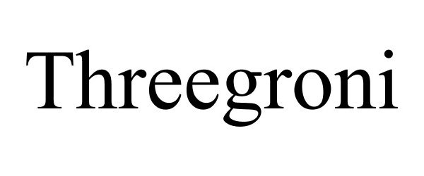 Trademark Logo THREEGRONI