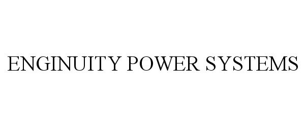  ENGINUITY POWER SYSTEMS