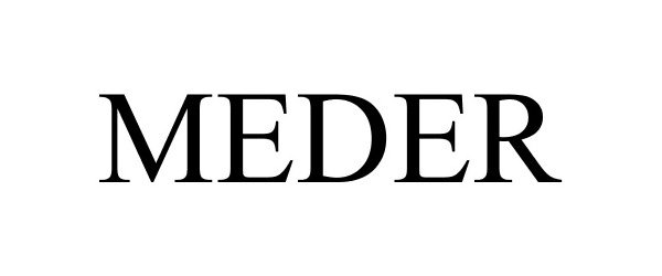 Trademark Logo MEDER