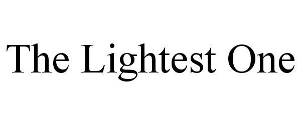 Trademark Logo THE LIGHTEST ONE