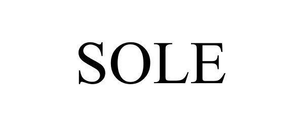 Trademark Logo SOLE