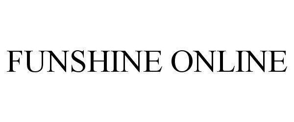 Trademark Logo FUNSHINE ONLINE