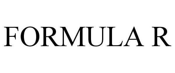 Trademark Logo FORMULA R