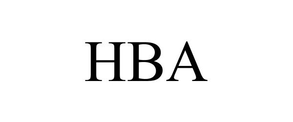 Trademark Logo HBA