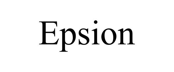 Trademark Logo EPSION