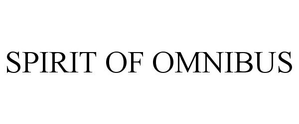 Trademark Logo SPIRIT OF OMNIBUS