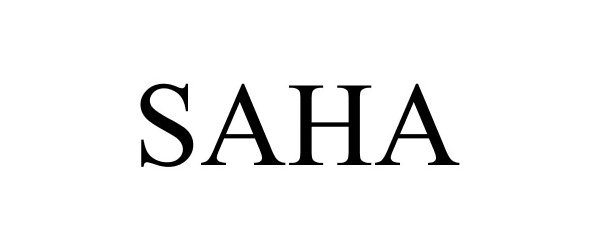 Trademark Logo SAHA