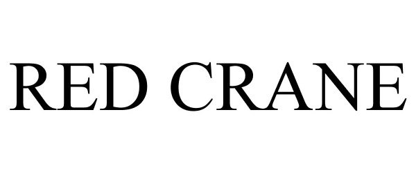 Trademark Logo RED CRANE