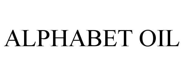 Trademark Logo ALPHABET OIL