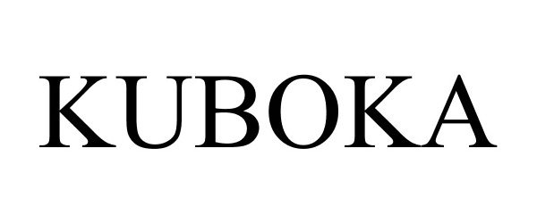 Trademark Logo KUBOKA