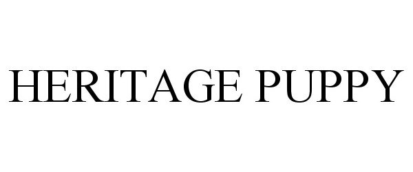 Trademark Logo HERITAGE PUPPY