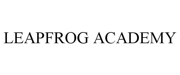  LEAPFROG ACADEMY