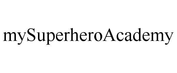  MYSUPERHEROACADEMY