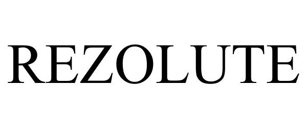  REZOLUTE