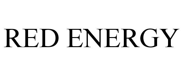 Trademark Logo RED ENERGY