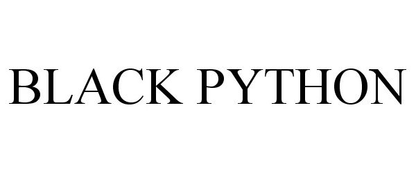 Trademark Logo BLACK PYTHON