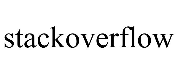 Trademark Logo STACKOVERFLOW