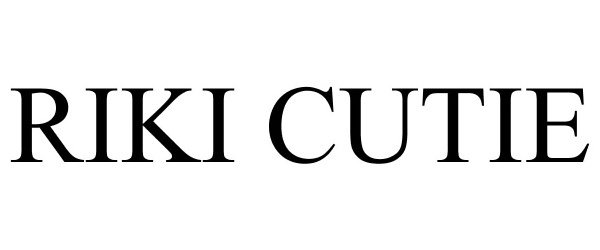 Trademark Logo RIKI CUTIE
