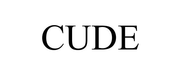Trademark Logo CUDE