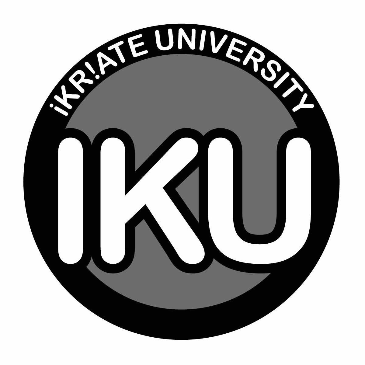Trademark Logo IKU IKR!ATE UNIVERSITY