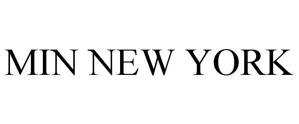 Trademark Logo MIN NEW YORK