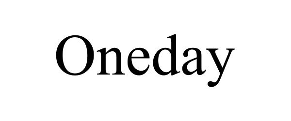 Trademark Logo ONEDAY