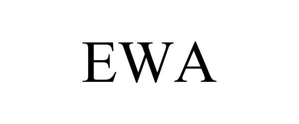 Trademark Logo EWA