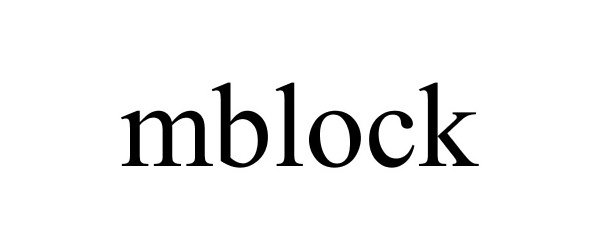 Trademark Logo MBLOCK