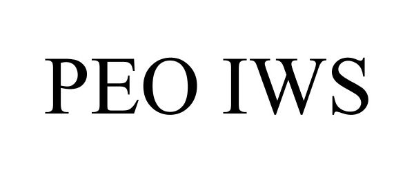 Trademark Logo PEO IWS