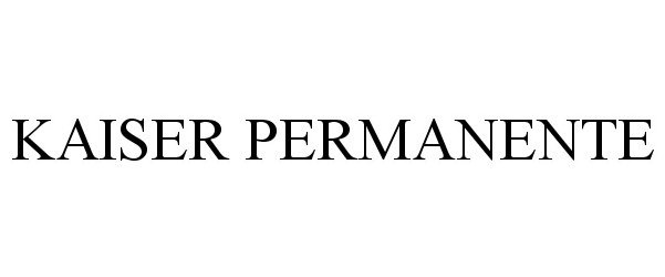 Trademark Logo KAISER PERMANENTE