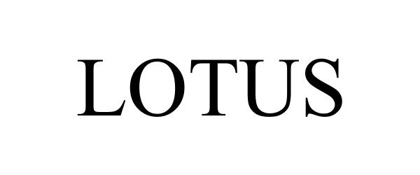 Trademark Logo LOTUS